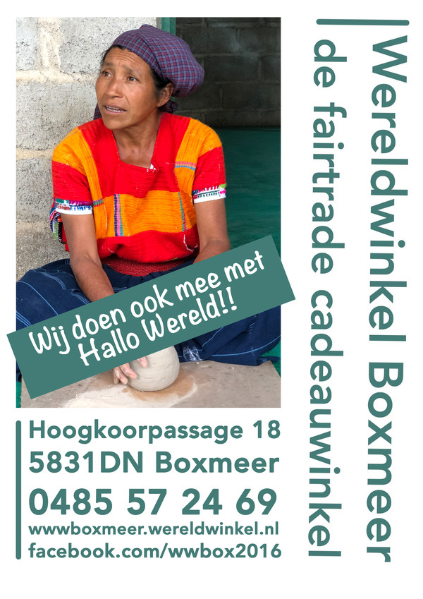 Wereldwinkel Boxmeer de fairtrade cadeauwinkel doet mee!